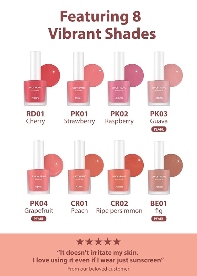 A'PIEU JUICY-PANG WATER BLUSHER (CR02 - Do You Like Persimmon?) Korean Liquid Blush For Cheeks K Beauty Makeup-VivaGrace Women