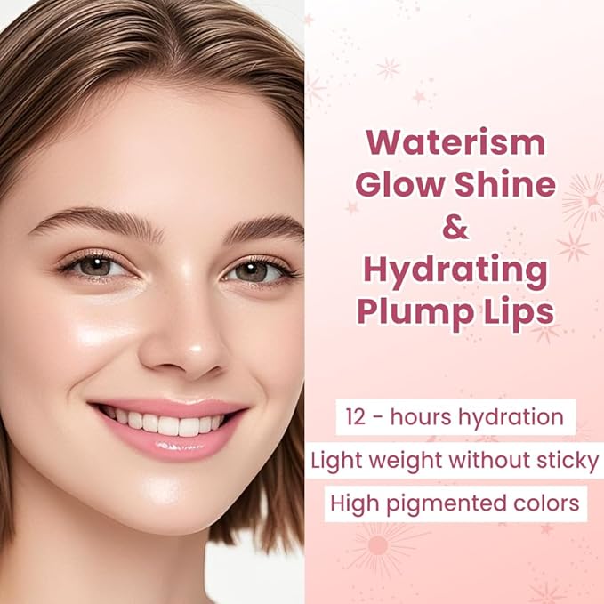 CATKIN Glossy Lip Balm Ultra Hydating Glow Lip Tinted Jelly Plump Melting Balm Shea Butter Repair Soothing For Dry Lips Dewy Finished 0.12 oz C04 PEONY-VivaGrace Women