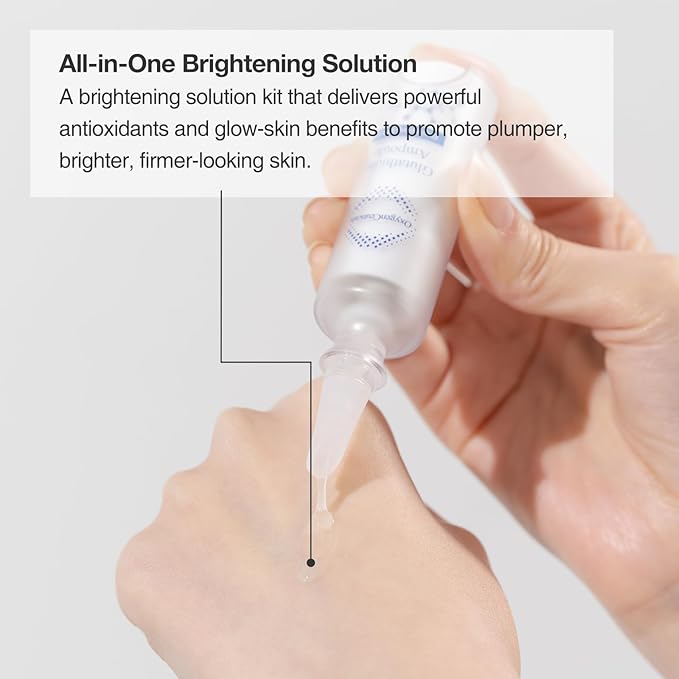 Instant Brightening Kit with Glutathione and Niacinamide | OxygenCeuticals Glutathione ToneUp Kit | Intensive Brightening Ampoule and Cream | 2 Pcs Set | Made in Korea-VivaGrace Women