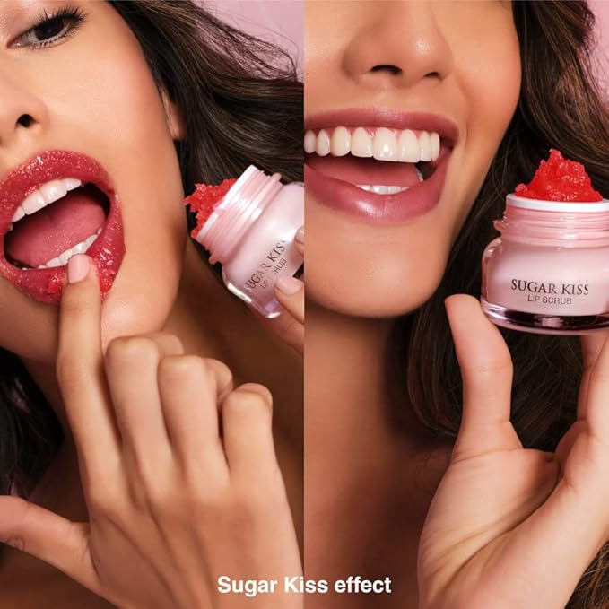 Infinitek Paris Sugar Kiss Watermelon Flavored Lip Scrub 2.4 oz / 68 g - Hydrating Lip Balm, Scrubber Exfoliator, Lip Mask, Lip Repair Treatment & Lightening Exfoliator for Dark Lips-VivaGrace Women