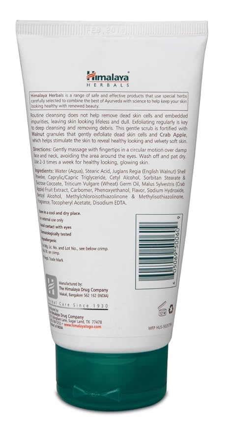 Himalaya Gentle Exfoliating Walnut Scrub for Deep Cleaning & Renewed Skin, 5.07 oz-VivaGrace Women
