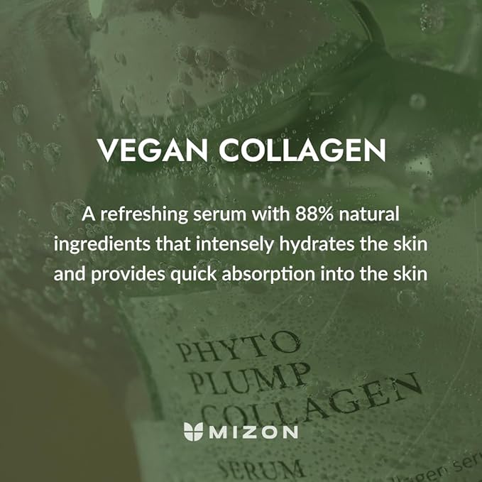 MIZON Phyto Plump Collagen Special Duo Set - Phyto Plump Eye Gel Patch & Serum Vegan Formula, Vegan Skincare Kit, Korean Skincare-VivaGrace Women