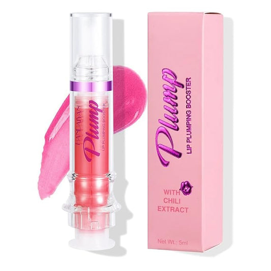 Glossy Finish Lip Glow Oil,Lip Plumping Booster Plump,Hydrating, Volumizes & High-Shine Lip Plumping Mirror Lip Glaze Lip Makeup,Lip Enhancer for Fuller, Lip Mask, Hydrating& Reduce Fine Lines (003#)-VivaGrace Women