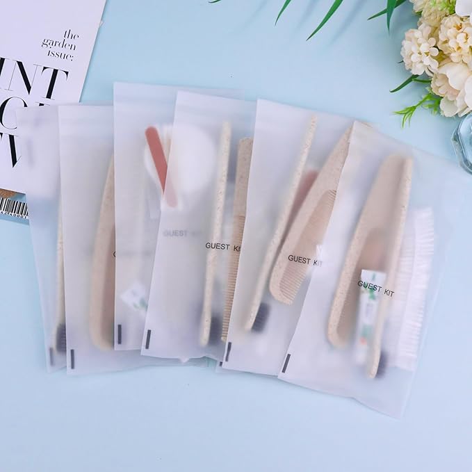 Hygiene Kit, Hygiene Kit Bulk, Travel Hygiene Kit with Toothbrush, Toothpaste, Care Package, Comb, Shower Cap, Individually Packed, Suitable for Hotel, Home, Camping, Travel (20-Pack)-VivaGrace Women