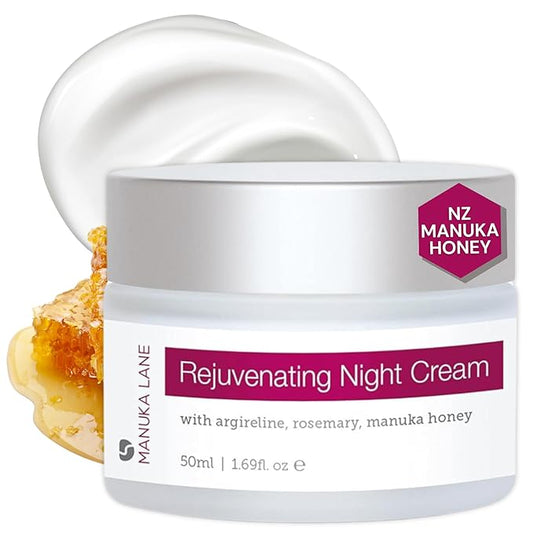 Manuka Lane Night Cream with Retinol, Manuka Honey, and Peptides Real Glowing Results for Youthful, Healthy Skin-VivaGrace Women