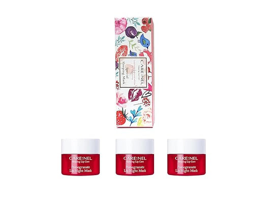 Lip Sleeping Mask Pomegranate 5g (3 Set) - Korean Beauty lips all day long, Lip gloss-VivaGrace Women