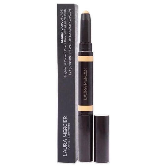 Laura Mercier Secret Camouflage Concealer Duo Stick - 3W Medium with Warm Undertones Women 2 x 0.3 oz-VivaGrace Women