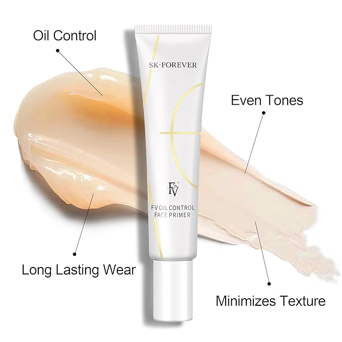 FV Oil-Control Primer, Long-Lasting Hydrating Formula with Matte Finish for Daily Use, Pore-Minimizing, Smooth Texture for Oily Skin (Oil Control)-VivaGrace Women