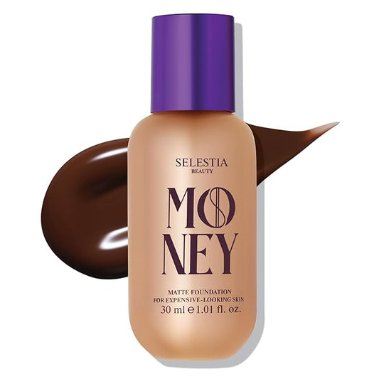 Matte Foundation Money - Long-Lasting Makeup Foundation with Flawless & Buildable Coverage - Liquid Foundation for All Skin Types (Truffle)-VivaGrace Women
