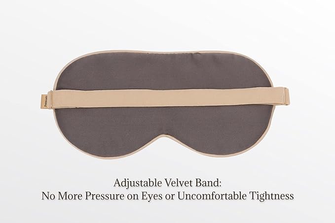 Premium 25 Momme Mulberry Silk Eye Mask for Sleeping (Champagne)-VivaGrace Women