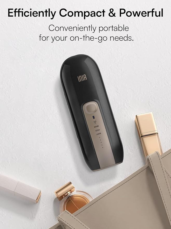 Laser Hair Removal Device for Women and Men, INIA Fond Hair Remover with Long-Lasting in Hair Reduction for Body&Face, Safe at-home Results for Armpits, Bikini and Legs-VivaGrace Women