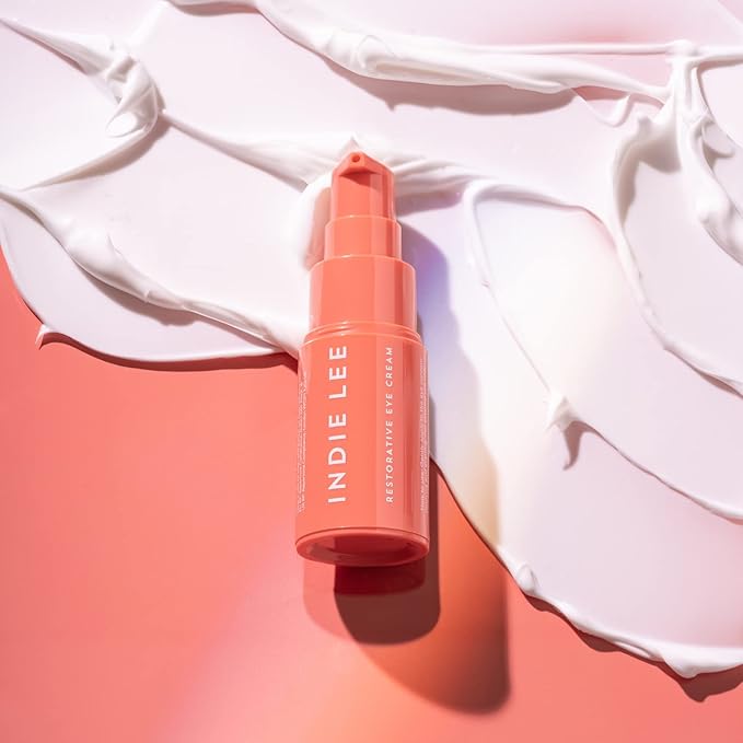 Indie Lee Restorative Eye Cream - Anti Aging Under Eye Cream for Wrinkles, Hydrating Dark Circle Corrector, Puffy Eyes Treatment with Hyaluronic Acid, Conditioning Algae & Licorice Root (0.5oz / 15ml)-VivaGrace Women