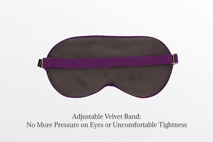 Premium Handcrafted 25 Momme Mulberry Silk Eye Mask for Sleeping (Purple Passion)-VivaGrace Women