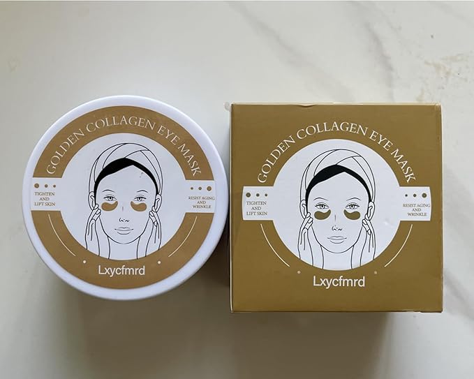 24K Gold Under Eye Masks, Eye Masks for Dark Circles, Anti Wrinkle Under Eye Gel Pads, Eye Mask for Puffy Eyes, Skincare | 60 Pieces/30 Pairs-VivaGrace Women