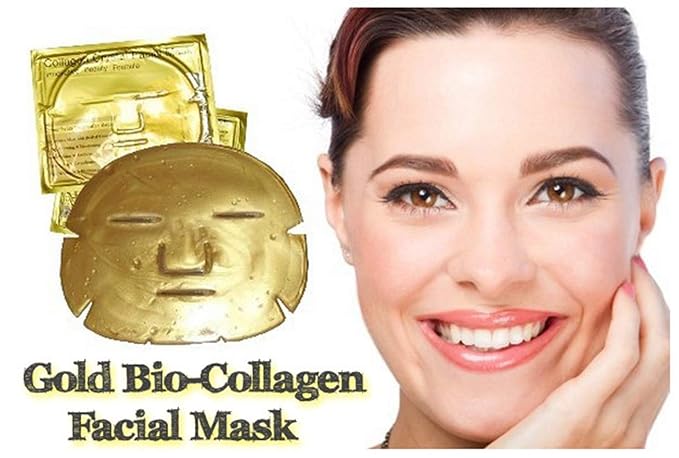 Luxurious 24k Gold Bio-collagen Facial Mask (5pcs)-VivaGrace Women