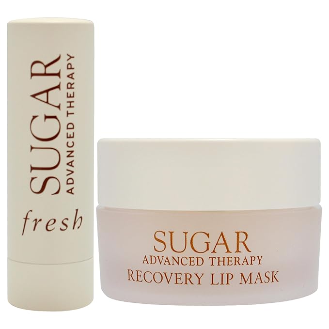 Lip Recovery Duo by Fresh for Women - 2 Pc 0.07oz Sugar Advanced Therapy Lip Treatment, 0.35oz Sugar Advanced Therapy Recovery Lip Mask-VivaGrace Women