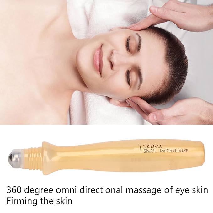 Eye Cream Roller, 15ml Under Eye Cream Eye Roller Massaging Reduce Puffiness Nourishing Eye Cream Roller Eye Serum and Under Eye Roller Cream for Dark Circles Puffiness Relieving Fatigue-VivaGrace Women