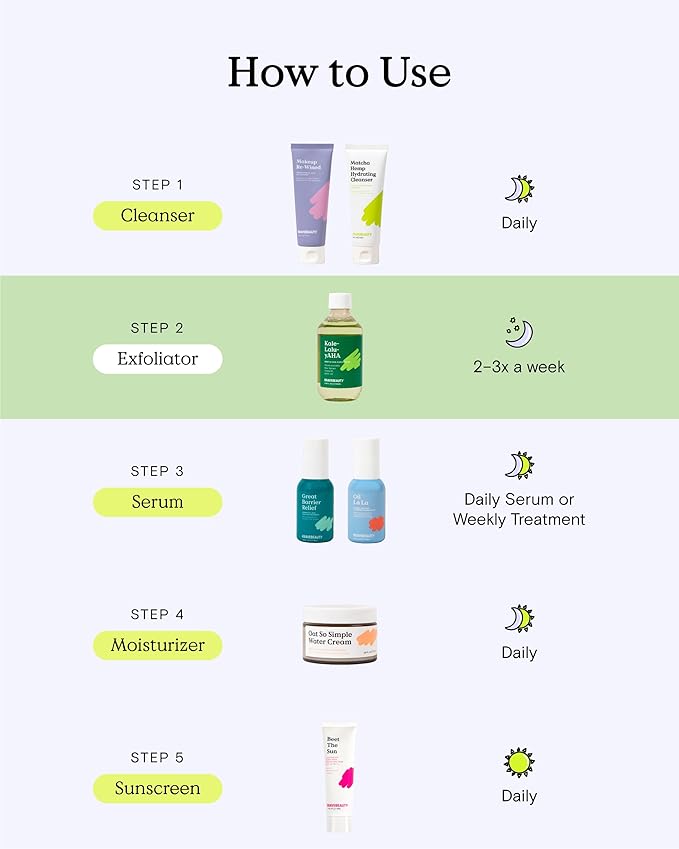 Krave Beauty Kale-Lalu-yAHA - Gentle 5.25% AHA Exfoliator with Glycolic Acid, Hyaluronic Acid, and Vitamin-Rich Kale for Texture, Discoloration, and Dead Skin Cells, Vegan and Cruelty-Free, 6.76 fl oz-VivaGrace Women