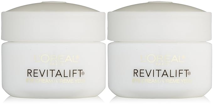 L'Oreal Paris RevitaLift Anti Wrinkle + Firming Eye Cream, 0.5 Ounce (Pack of 2)-VivaGrace Women
