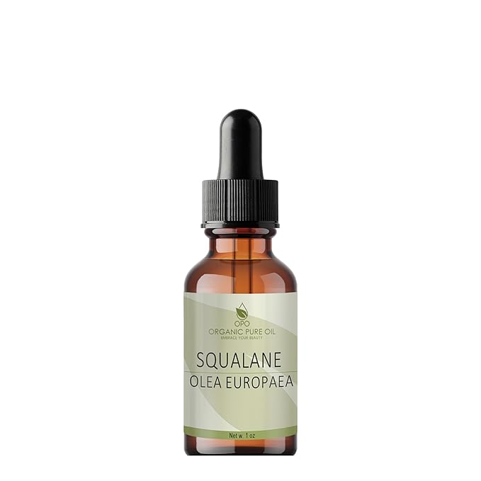 Squalane Oil - 1 oz - 30ml Glass & Dropper - Pure, Plant-Derived, Non GMO, Refined Squalene from Olives - Ultra Hydrating Carrier Facial Oil for Under Eyes, Skin, Hair, Body, Scalp & More-VivaGrace Women