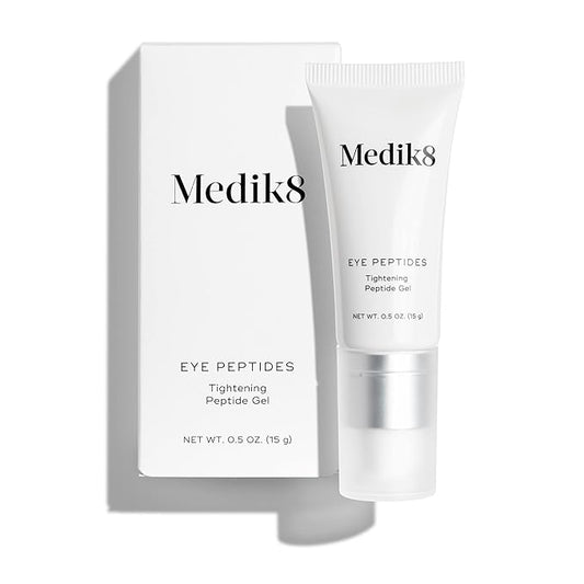 Medik8 Eye Peptides - Firming, Hydrating Daily Under Eye Skin Repair Gel - Smoothing, Tightening, Anti-Aging Treatment for Reducing Wrinkles - Plumping, Refreshing, Gentle Skin Regeneration - 0.5 oz-VivaGrace Women