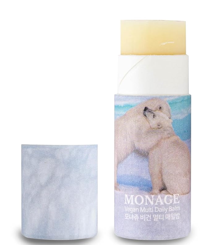 Korea Vegan & Nourishing & Moisturizing Lip Care Made from 100% Natural Ingredients, Organic Moisturizer for Dry, Cracked Lips & Skin, Everyday Lip Balm, Daily, 0.38 Ounce-VivaGrace Women