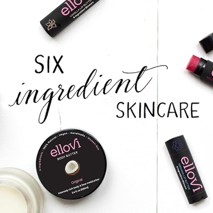 Natural Lip Butter Lip Balm - Nirvana - Pure Enough to Eat - Made With Just 6 Vegan Ingredients - Moisturizing Lip Care for All Day Hydration-VivaGrace Women