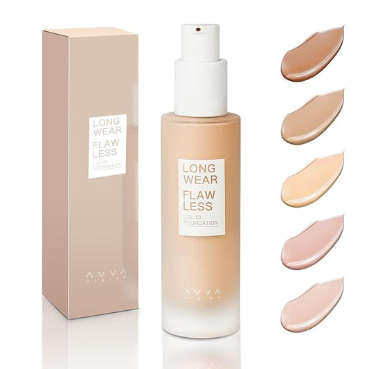 Liquid Foundation Makeup Natural True Skin Tone Full Coverage Concealer Flawless Complexion Blendable Longwear, 103, 1 fl. oz.-VivaGrace Women