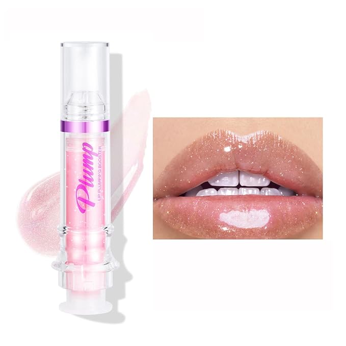 Lip Plumper Gloss,Natural Spicy Lip Plumping Booster Moisturizing Hydrating Lip Plumping Oil and Lip Care Serum for Women Girls(#2)-VivaGrace Women
