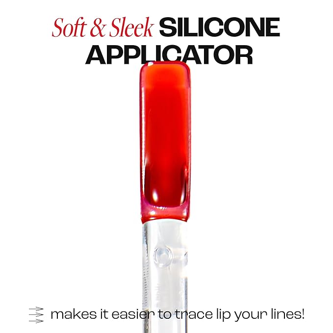 Rouge Star Plumping Lip Tattoo (0.17 oz) - 72-HR Long Lasting Waterproof Peel Off Lip Stain - Transfer-Proof, Non -Sticky Hydrating Matte Lip Tint Tattoo (Classic Red)-VivaGrace Women