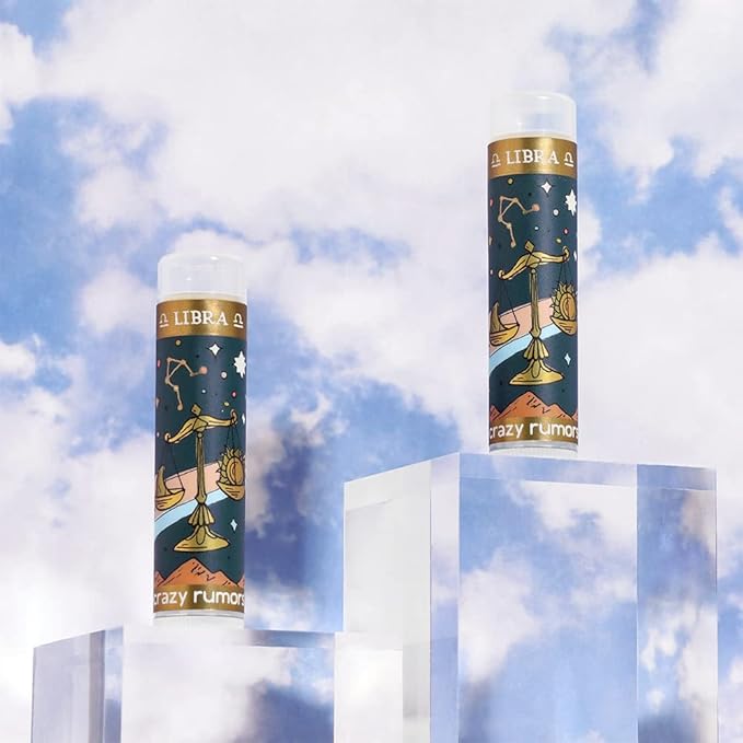 Crazy Rumors Libra Zodiac All Natural, Plant Based Lip Balm to Moisturize and Nourish your Lips - Air Blend-VivaGrace Women