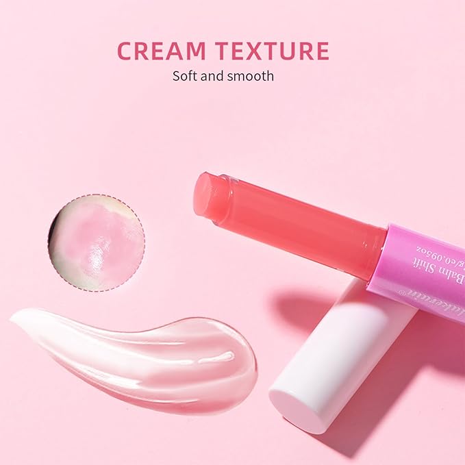 Juicy Lip Plump Shift, Click Melting Lip Balm Lasting Tint Hydrating & Nourishing Lip Care Moisturizer Glossy Color Changing Lip Gloss Non Sticky Lipstick Vegan Tinted Lip Balm (#5 Blueberry)-VivaGrace Women