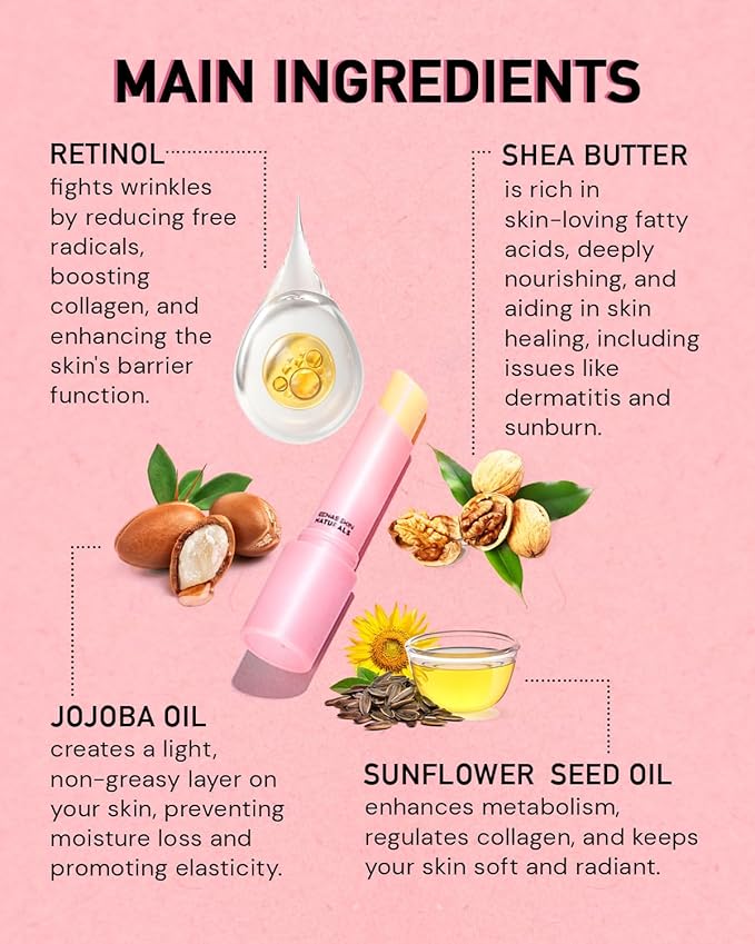 Under Eye Stick For Puffiness: Retinol Under Eye Treatment Reducing Eye Bags and Dark Circles - Eye Balm for Fine Lines, Wrinkles and Puffiness, Eye Cream for Late Nights,-VivaGrace Women