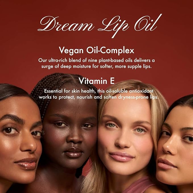 Summer Fridays Dream Lip Oil - Tinted Lip Oil with Moisturizing Sheer Coverage, High-Shine and Deep Hydration - Non-Sticky Formula for Long-Lasting Softness - Rose Bud (0.15 Oz)-VivaGrace Women