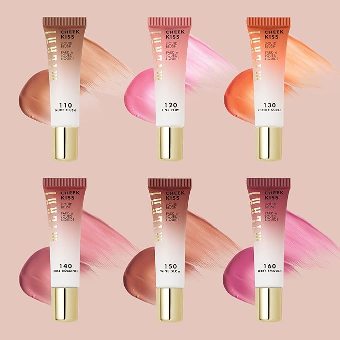 Milani Cheek Kiss Liquid Blush Makeup - Blendable & Buildable Cheek Blush, Lightweight Liquid Blusher and Cheek Color (New Wine Glow)-VivaGrace Women