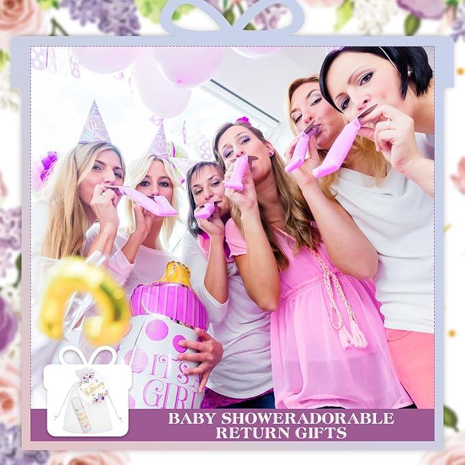 Fumete 50 Pack Butterfly Baby Shower Party Gifts Favors Bulk Lip Balms for Guests Boys Girls Neutral Gender Reveal Favors for Baby Shower Prizes Souvenirs Bags Stuffer Classroom Prizes-VivaGrace Women