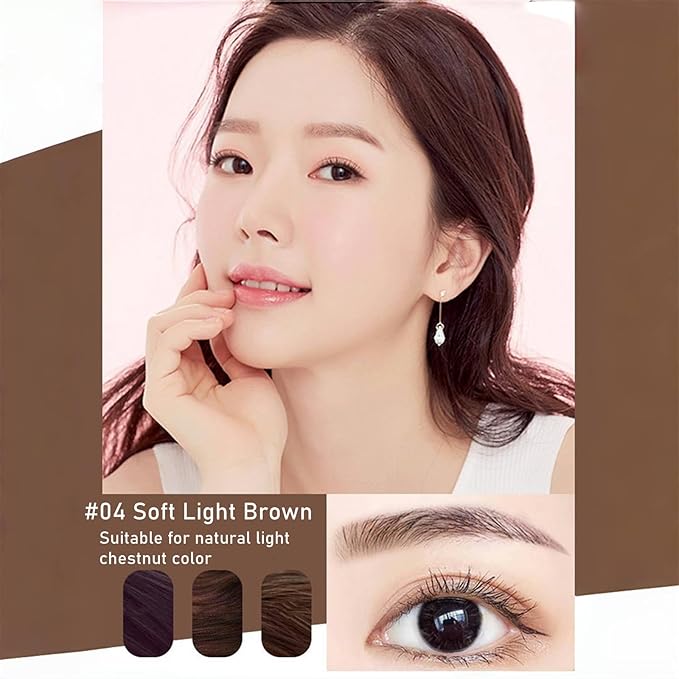 Eyebrow Pencils for Women Brown,Soft Brown Eyebrow Pencil Waterproof Smudgeproof,Ultra-Precise Tip Long-Lasting Micro Brow Pencil for Natural Looking Eyebrows,Built-In Brush,04 Soft Light Brown.-VivaGrace Women