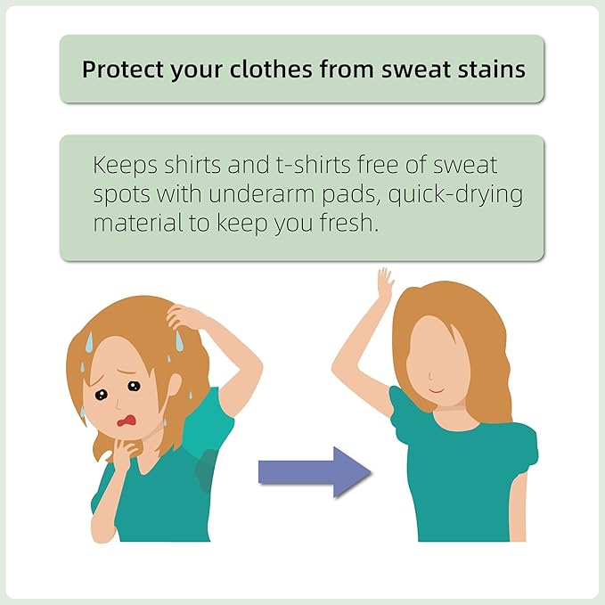 satithry 3PCS wrap style lady's underarim absorbent vest underarm sweatproofpads-VivaGrace Women