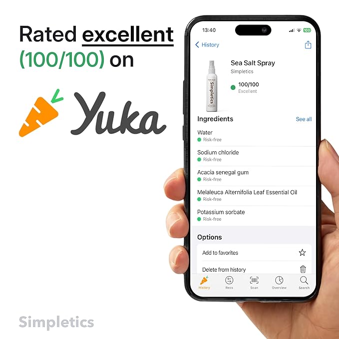 Himalayan Sea Salt Spray for Hair - All Natural, 5 Ingredient Texturizing and Volumizing Product - Beach Look To Add Volume & Texture - Unisex - 240ml-VivaGrace Women