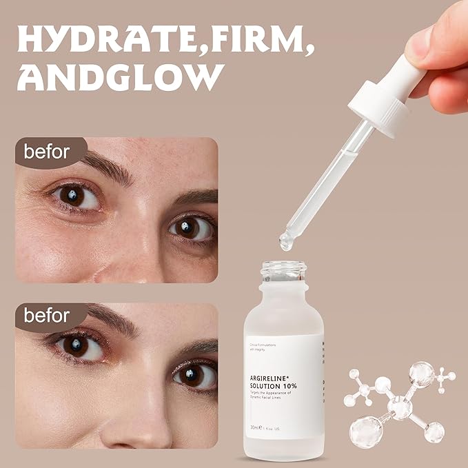 Argireline Serum For Face, Advanced Anti-Wrinkle Facial Serum For Women, Moisturizing Argireline 10% Solution For Face, Argireline Peptide.Suitable For All Skin (1, 2PC)-VivaGrace Women