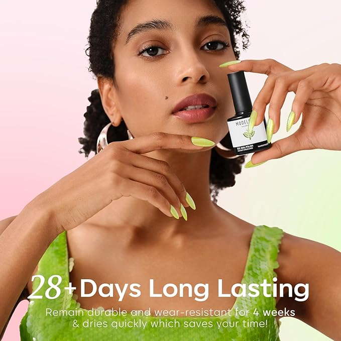 modelones Spring Gel Nail Polish Set, 6 Colors Pastel Yellow Green Pink Purple Blue Shades Pale Macaron Light Colors Nail Art Gel Design for Women Girl Nail Lovers Gift Salon DIY-VivaGrace Women