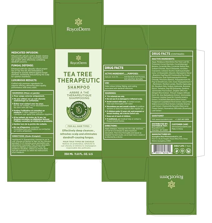 Roycederm Tea Tree Antifungal Shampoo and Conditioner: Complete Scalp Care Solution for Folliculitis, Dry, Itchy, and Flaky Scalp - Infused with Tea Tree Oil, Paraben & Sulfate Free-VivaGrace Women