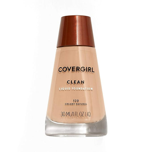 COVERGIRL Clean Makeup Foundation Creamy Natural 120, 1 oz (packaging may vary)-VivaGrace Women