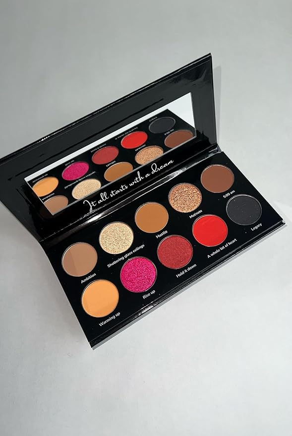 Beauty The Dream Palette, Eyeshadow Palette, Eye Shadow Palette Makeup, Face Makeup Palette, 10 Colors Makeup Kit, Multipurpose Beauty Makeup Set, Pigmented Eye Makeup Palette for Women-VivaGrace Women