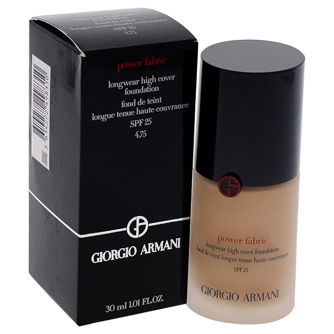 Giorgio Armani Power Fabric Longwear High Cover Foundation SPF 25 - 4.75 Women Foundation 1 oz-VivaGrace Women