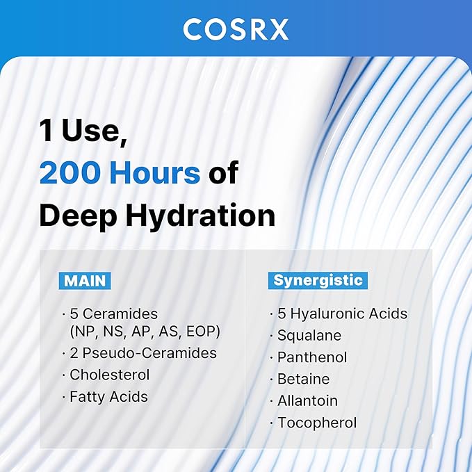 COSRX Ceramide Skin Barrier Moisturizer for Face with 7 Ceramides, Hyaluronic Acid & Panthenol for All Skin Types, 2.7 fl.oz, Korean Skin Care-VivaGrace Women