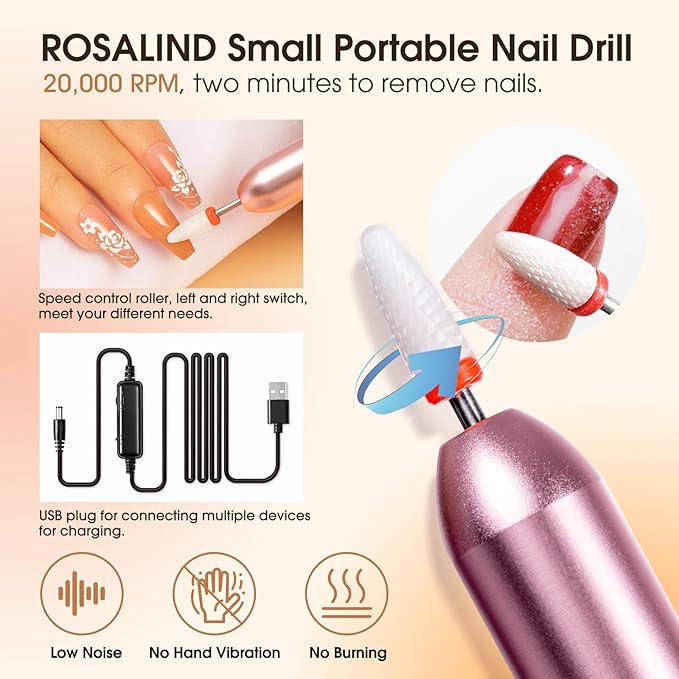 Poly Nail Gel Starter Kit -14 Colors + 75 Nail Art Accessories Kit,ROSALIND Clear Pink Nude Glitter Poly Nail Gel with Big UV Light 48W and Electric Nail Drill Starter Kit-VivaGrace Women