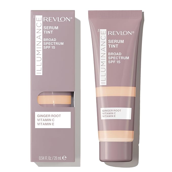 Revlon Illuminance Tinted Serum, Triple Hyaluronic Acid, Evens Out Skin Tone Over Time and Hydrates All Day, SPF 15, 201 Creamy Natural, 0.94 fl oz.-VivaGrace Women