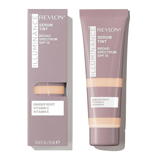 Revlon Illuminance Tinted Serum, Triple Hyaluronic Acid, Evens Out Skin Tone Over Time and Hydrates All Day, SPF 15, 201 Creamy Natural, 0.94 fl oz.-VivaGrace Women