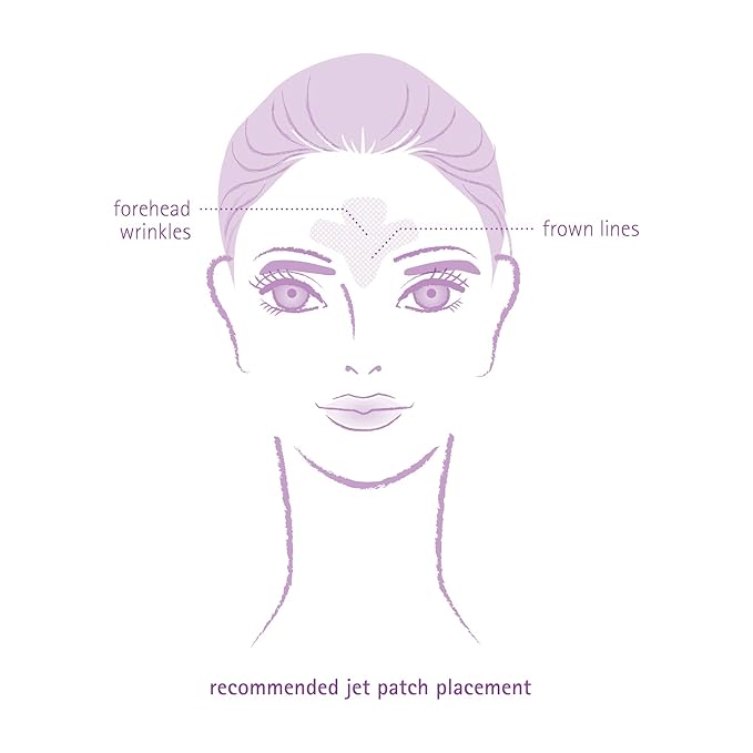 Toute Nuit Wrinkle Patches – Jet – Face Tape for Forehead and Large Frown Lines – Hypoallergenic Anti Wrinkle Patches – 20 Count, Made in USA-VivaGrace Women